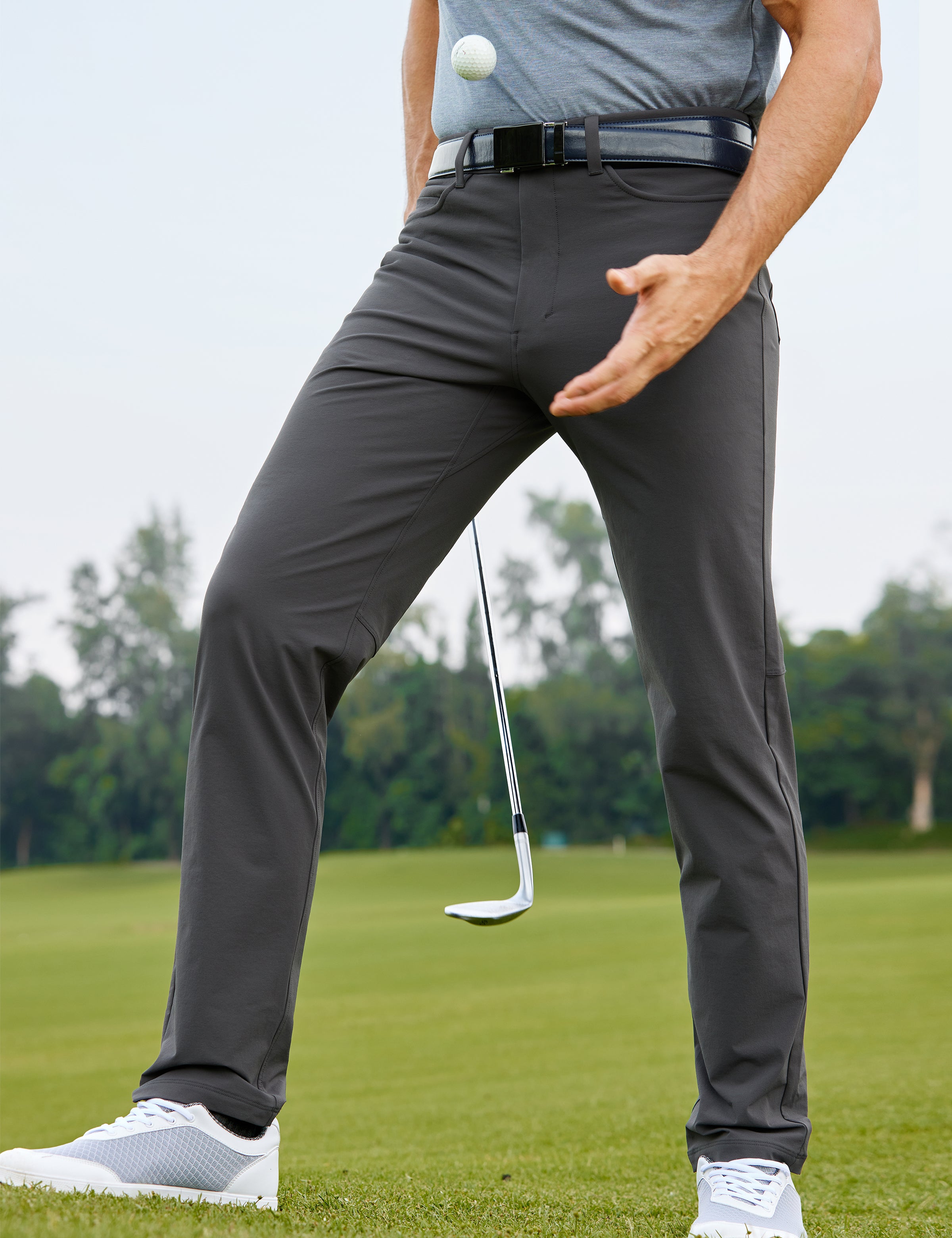 All-day Comfy Slim-Fit Golf Pants 32'' - 5-pockets