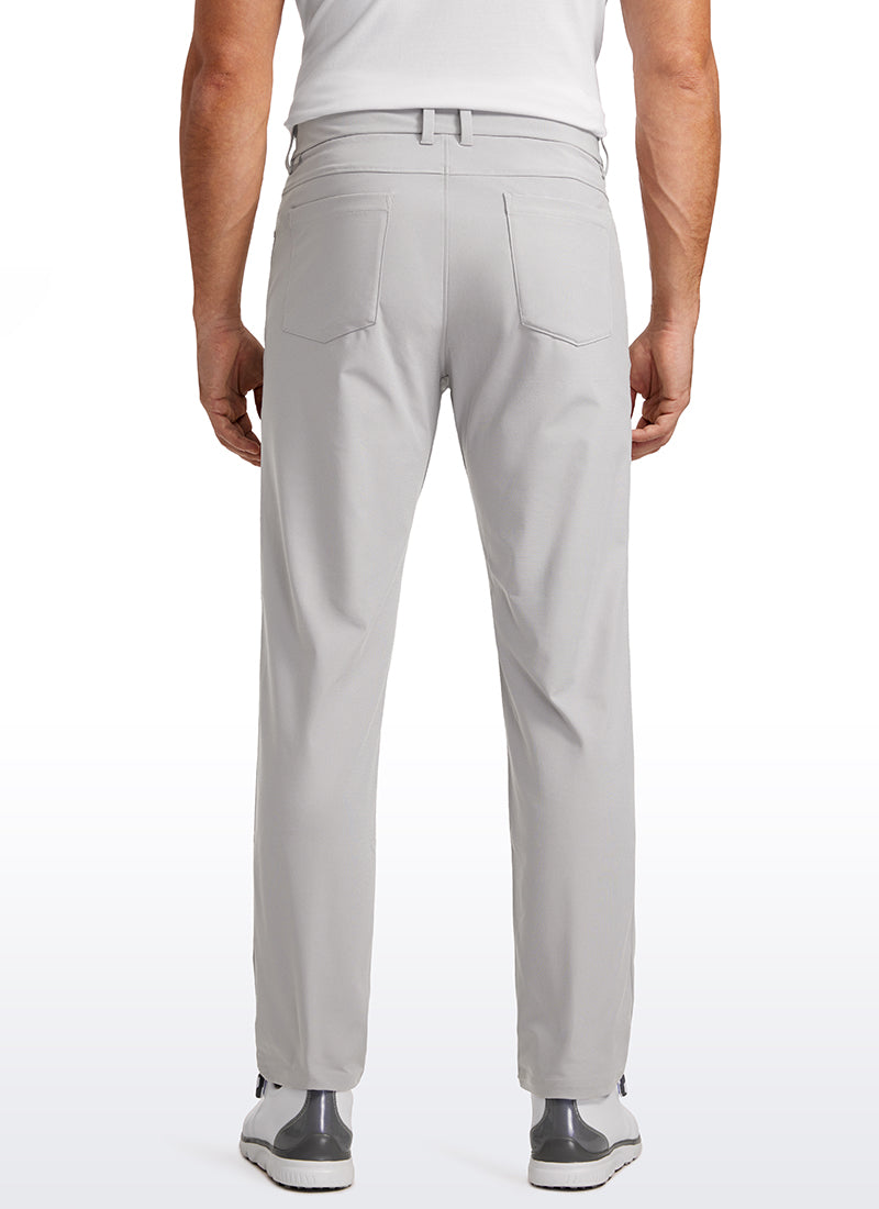 CRZ YOGA Men's Lightweight Casual All Day Comfy Quick Dry Pant (5 pockets) Gull Gray @model_info:IL