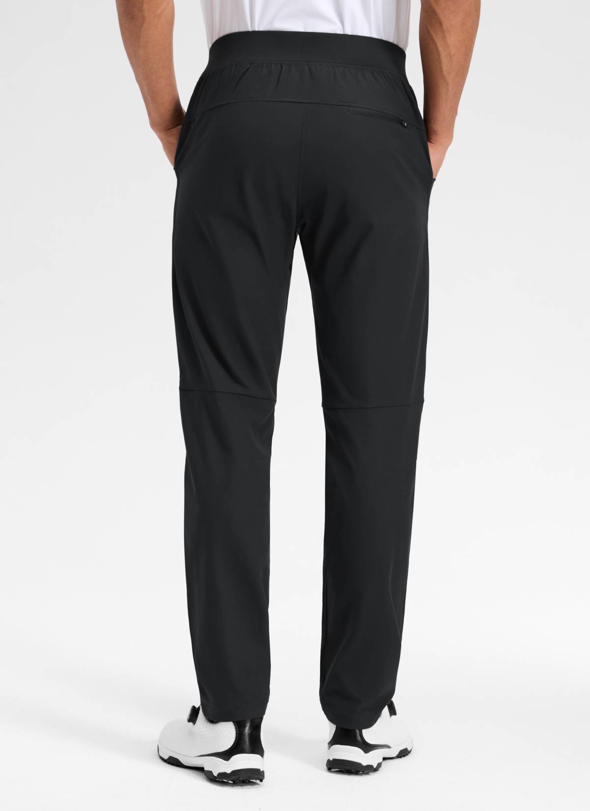 CRZ YOGA Men All Day Comfy Quick Dry with Pockets Golf Pants 31'' Black