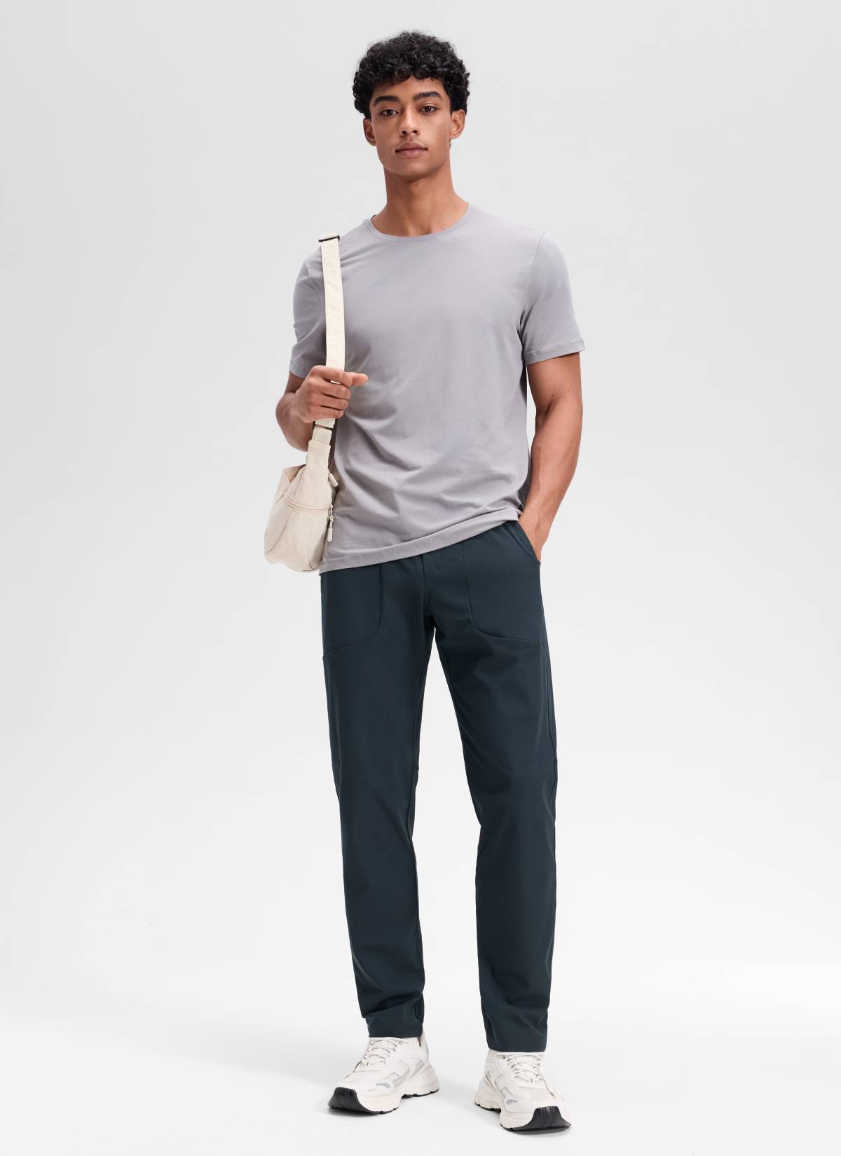 CRZ YOGA Men All Day Comfy Quick Dry with Pockets Golf Pants 31'' True Navy