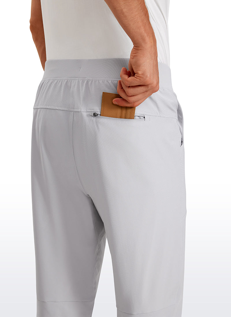 CRZ YOGA Men All Day Comfy Quick Dry with Pockets Golf Pants 31'' Platinum Grey