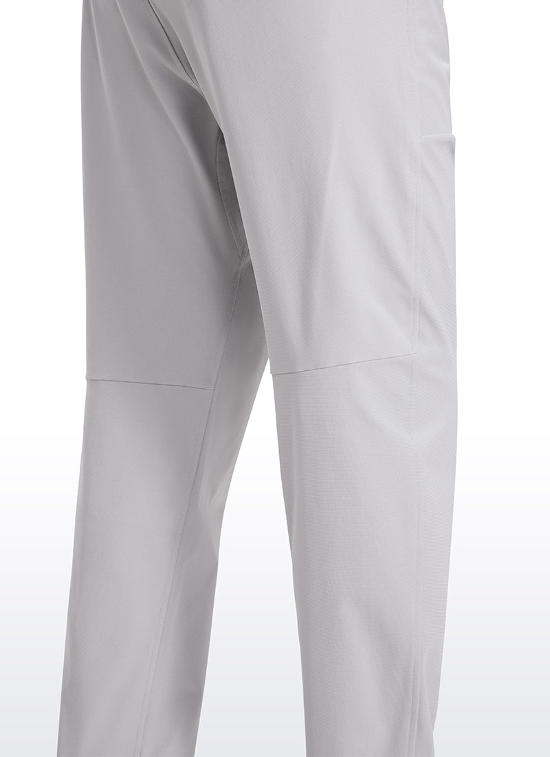 CRZ YOGA Men All Day Comfy Quick Dry with Pockets Golf Pants 31'' Platinum Grey @model_info:G