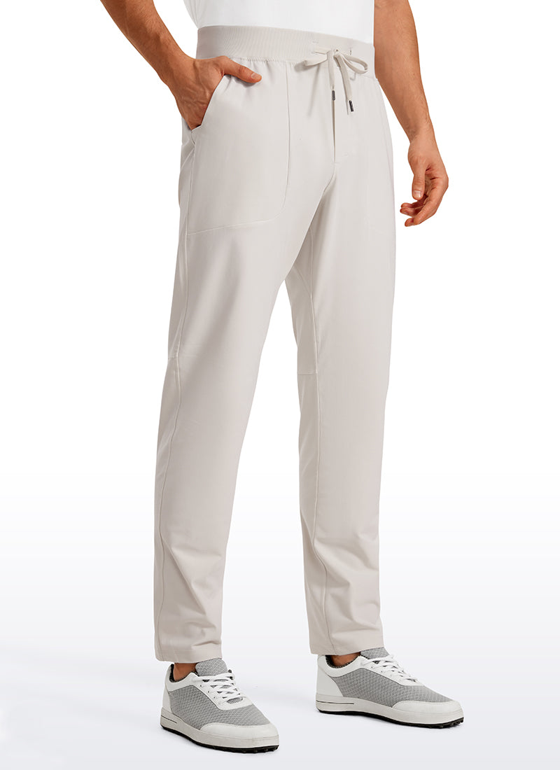 CRZ YOGA Men All Day Comfy Quick Dry with Pockets Golf Pants 31'' Milky White