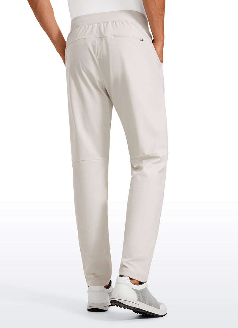CRZ YOGA Men All Day Comfy Quick Dry with Pockets Golf Pants 31'' Milky White