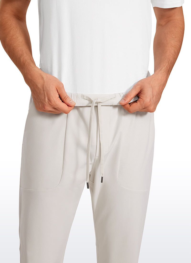 CRZ YOGA Men All Day Comfy Quick Dry with Pockets Golf Pants 31'' Milky White