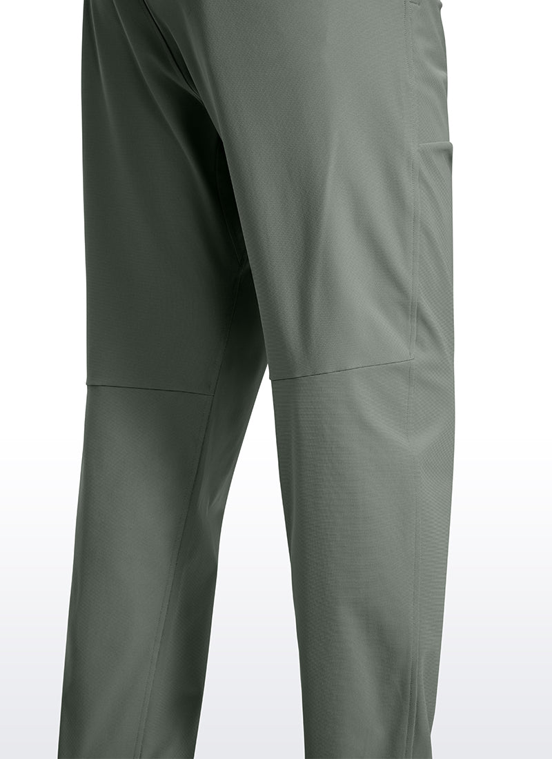 CRZ YOGA Men All Day Comfy Quick Dry with Pockets Golf Pants 31'' Grey Sage @model_info:G