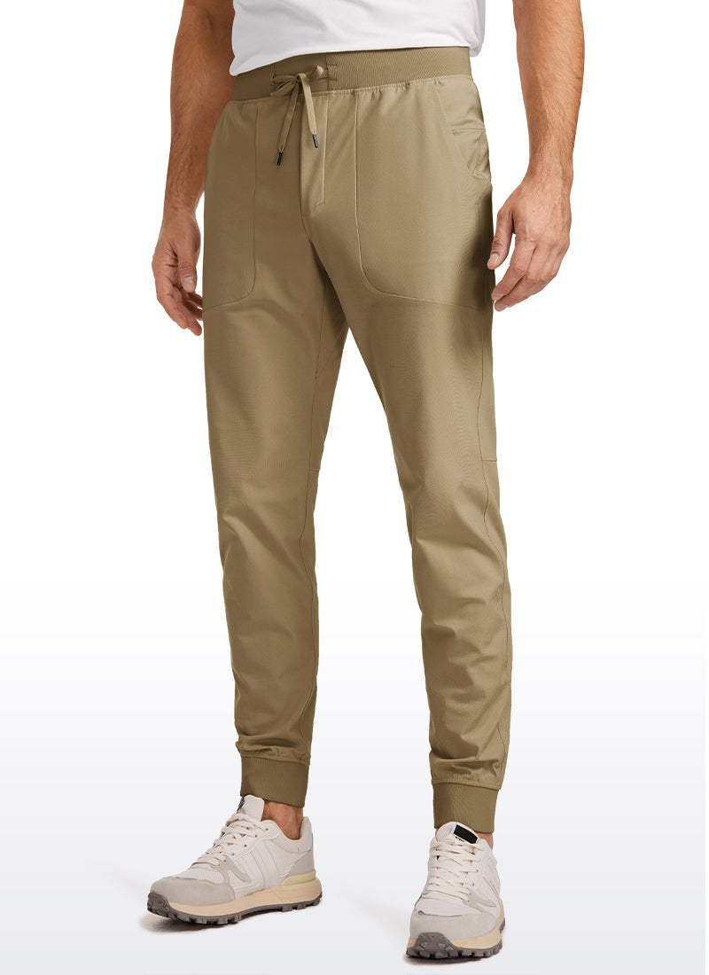CRZ YOGA Mens Work Slim Fit All-Day Comfort Golf Joggers 30'' Artifact Brown