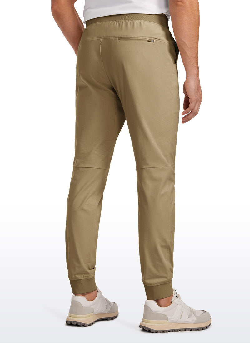 CRZ YOGA Mens Work Slim Fit All-Day Comfort Golf Joggers 30'' Artifact Brown