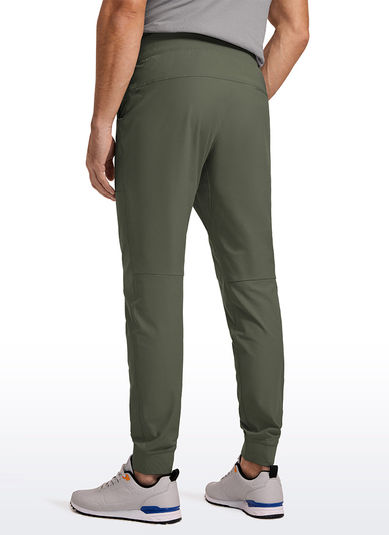 CRZ YOGA Mens Work Slim Fit All-Day Comfort Golf Joggers 30'' Light Army Green