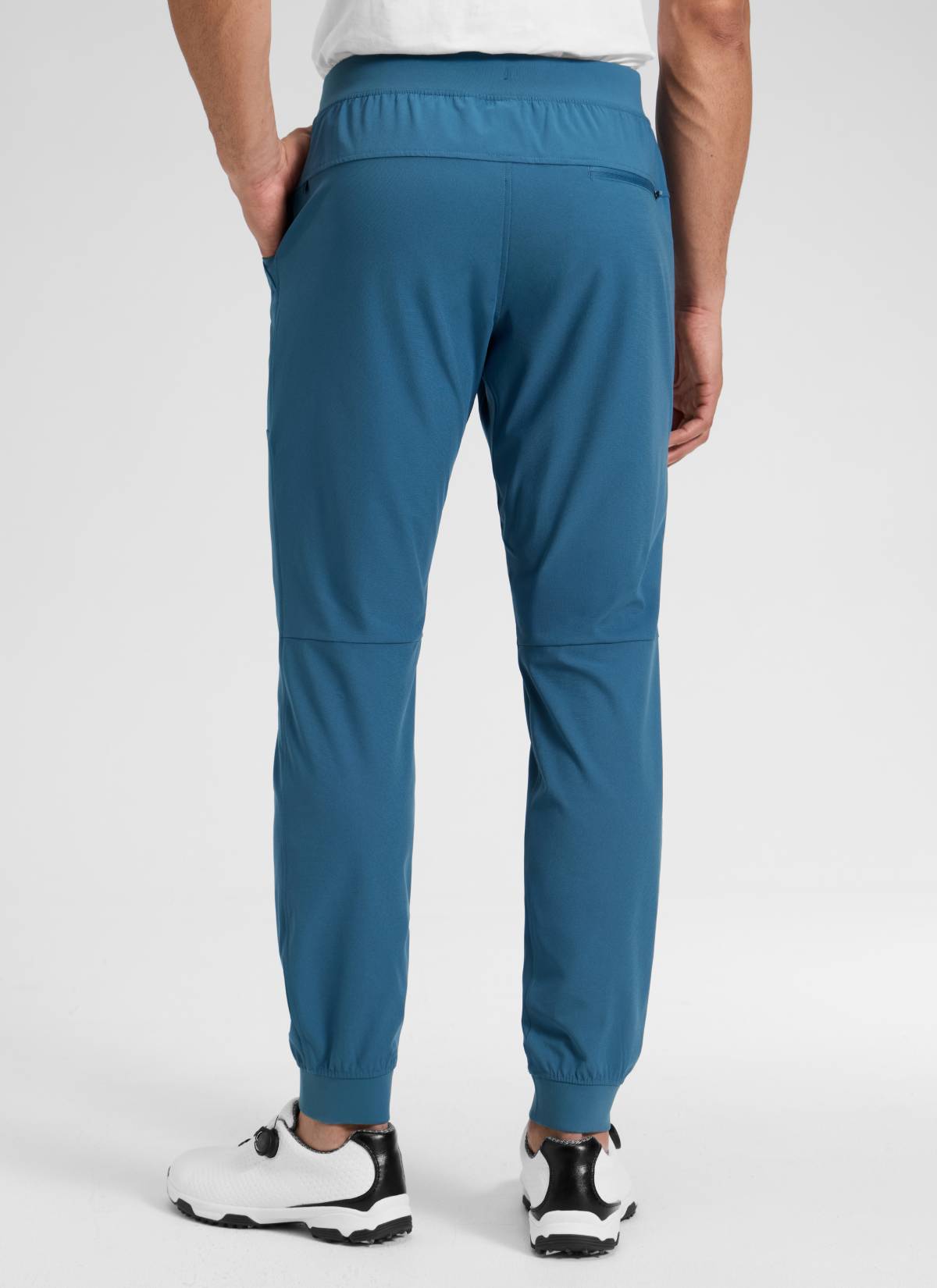 CRZ YOGA Mens Work Slim Fit All-Day Comfort Golf Joggers 30'' Iron Blue