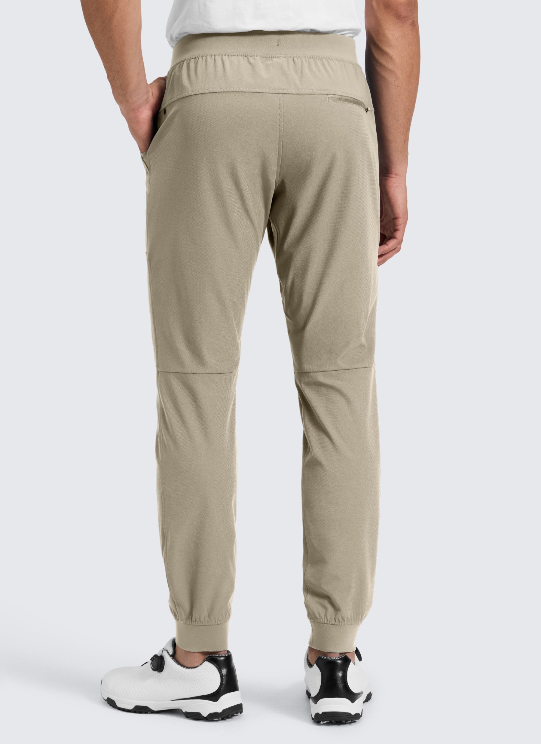 CRZ YOGA Mens Work Slim Fit All-Day Comfort Golf Joggers 30'' Oak