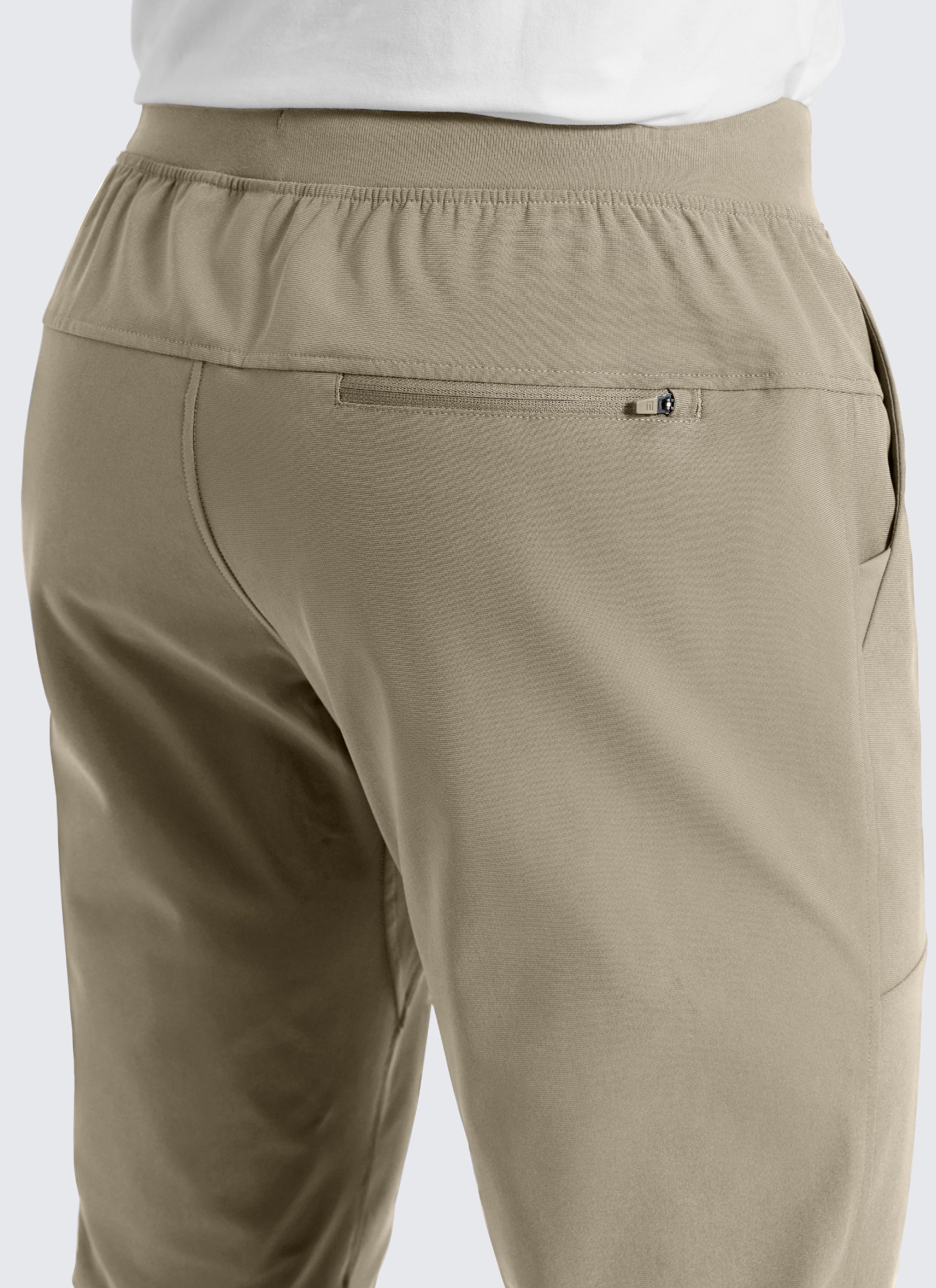 CRZ YOGA Mens Work Slim Fit All-Day Comfort Golf Joggers 30'' Oak