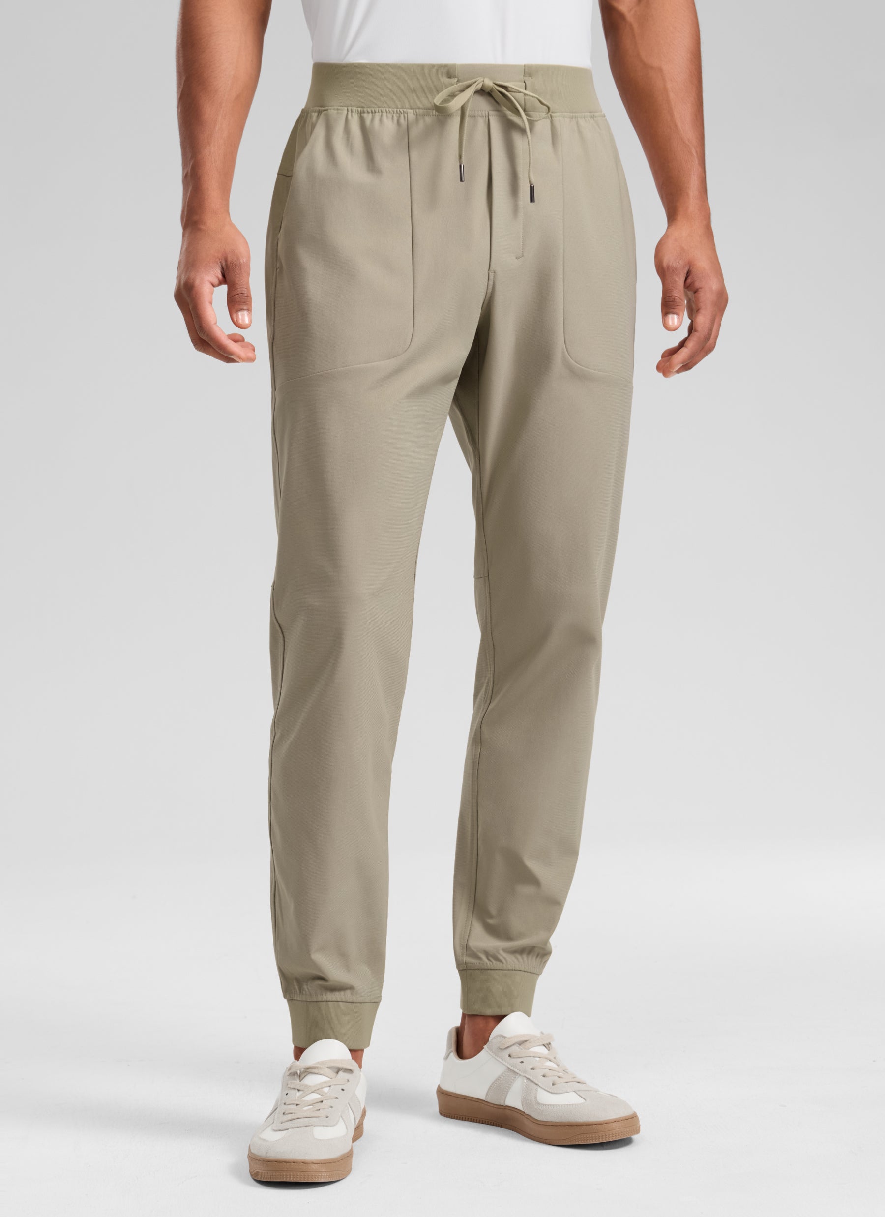 CRZ YOGA Mens Work Slim Fit All-Day Comfort Golf Joggers 30'' Oak @model_info:R