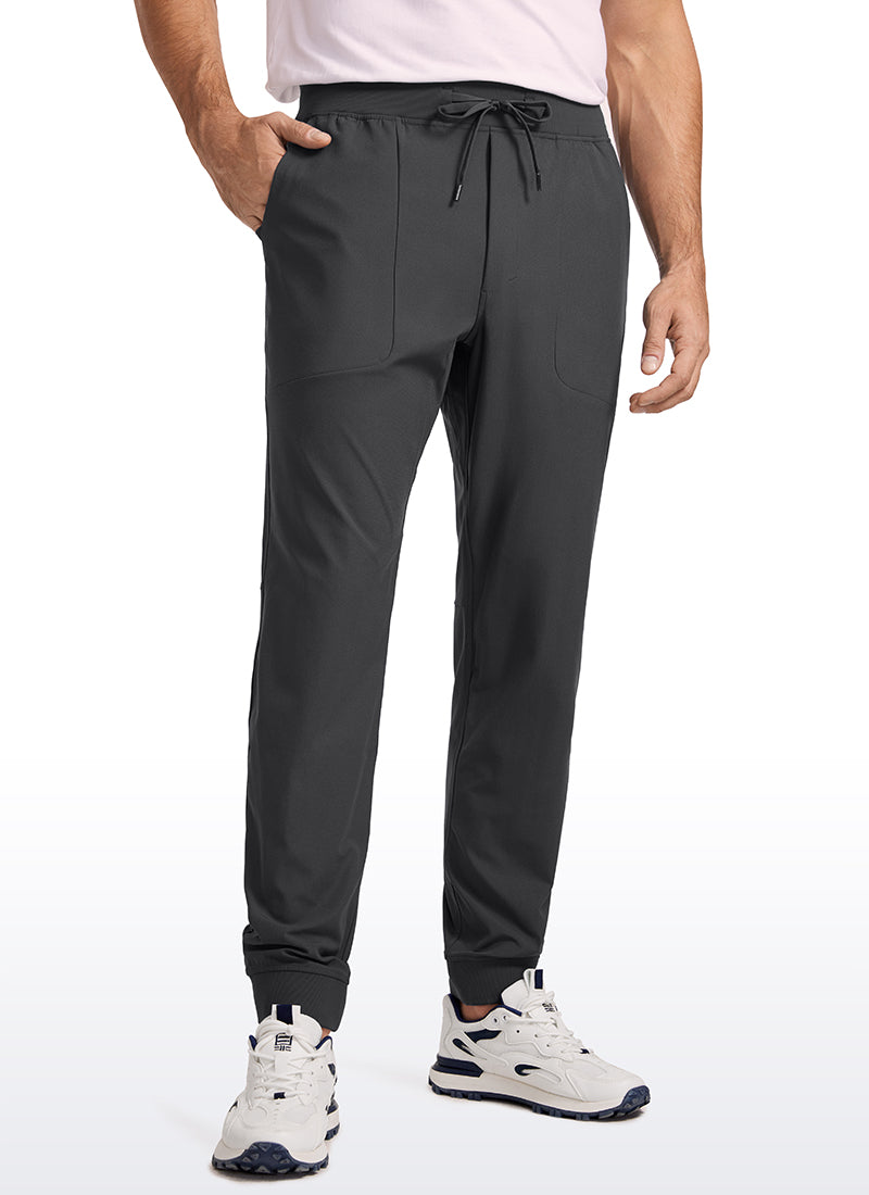 CRZ YOGA Mens Work Slim Fit All-Day Comfort Golf Joggers 30'' Ink Gray