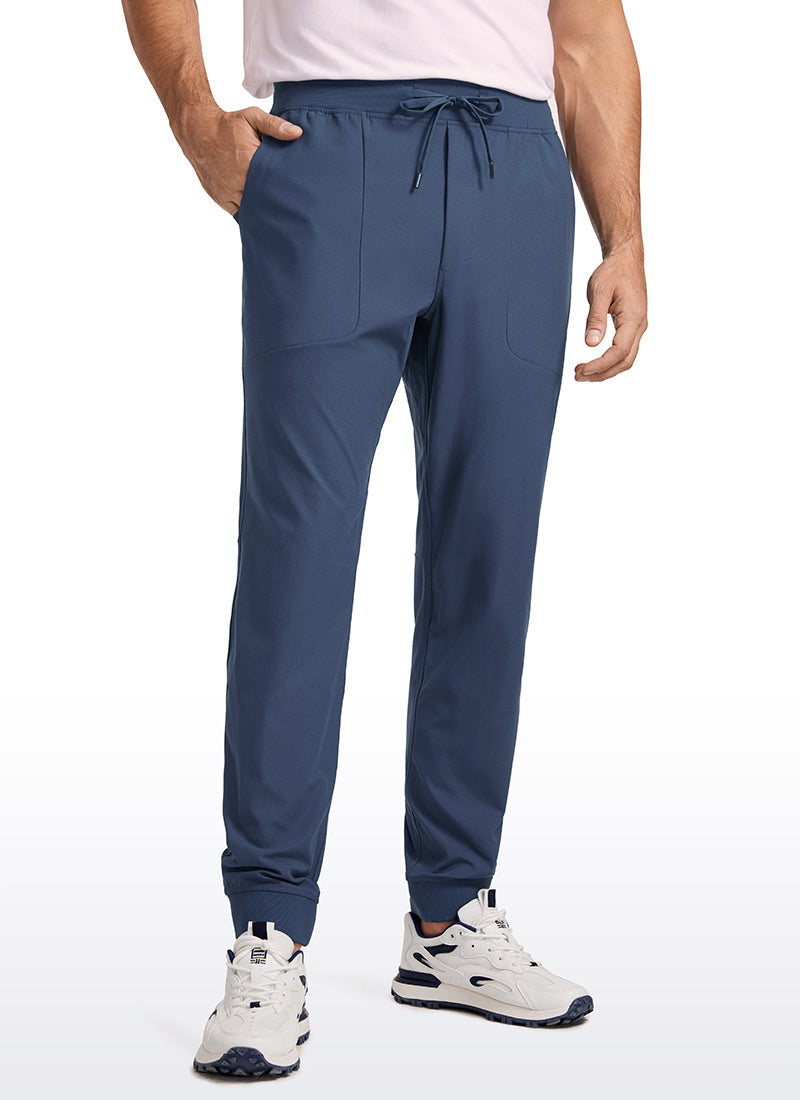 CRZ YOGA Mens Work Slim Fit All-Day Comfort Golf Joggers 30'' Electric Blue