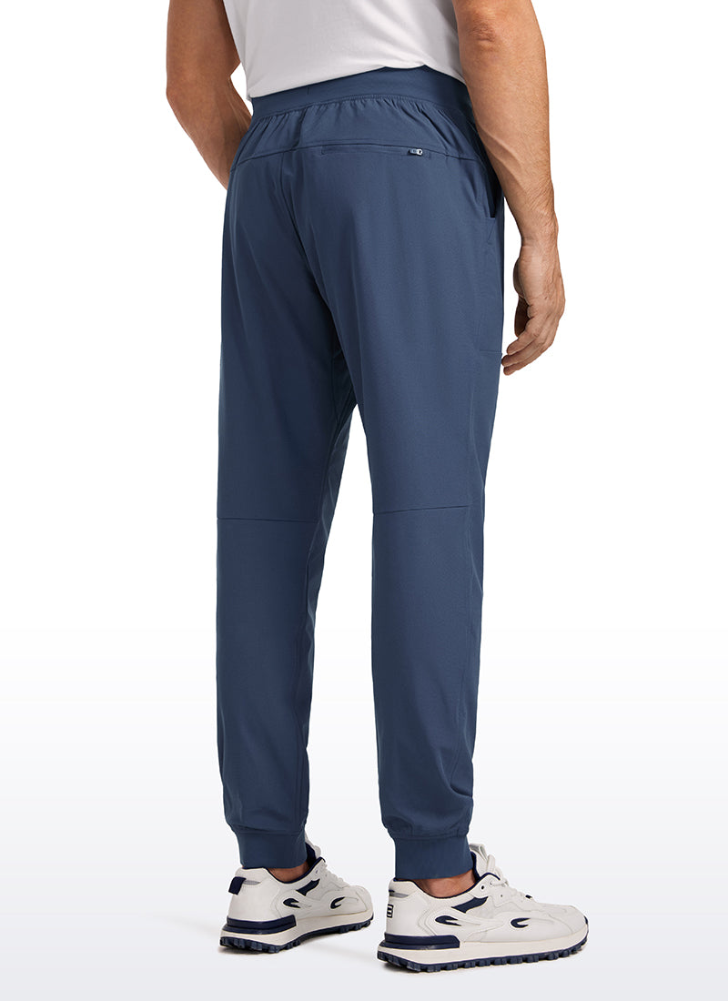 CRZ YOGA Mens Work Slim Fit All-Day Comfort Golf Joggers 30'' Electric Blue