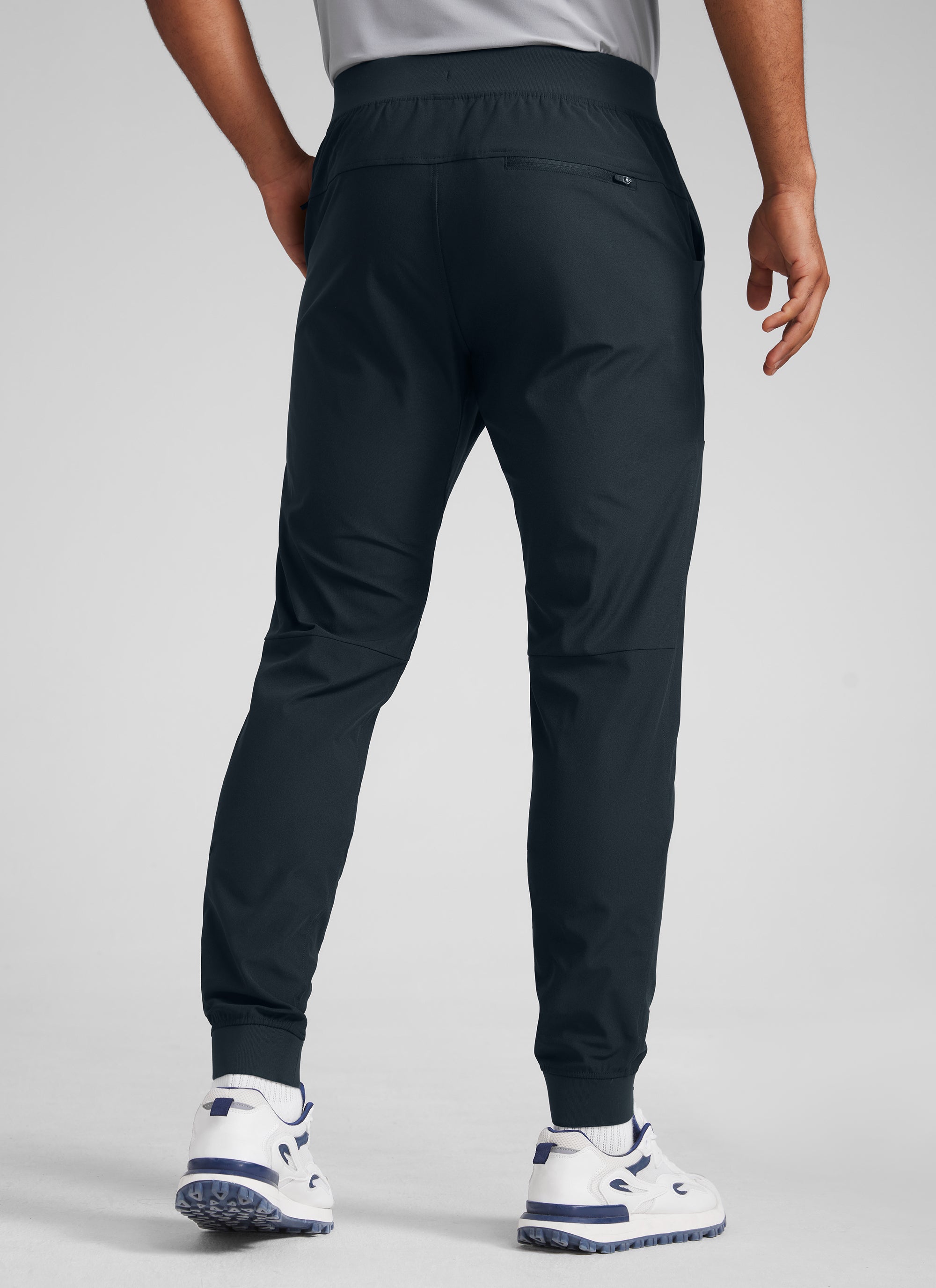 CRZ YOGA Men All Day Comfy Slim-Fit Golf Joggers 32'' with Pockets True Navy @model_info:H