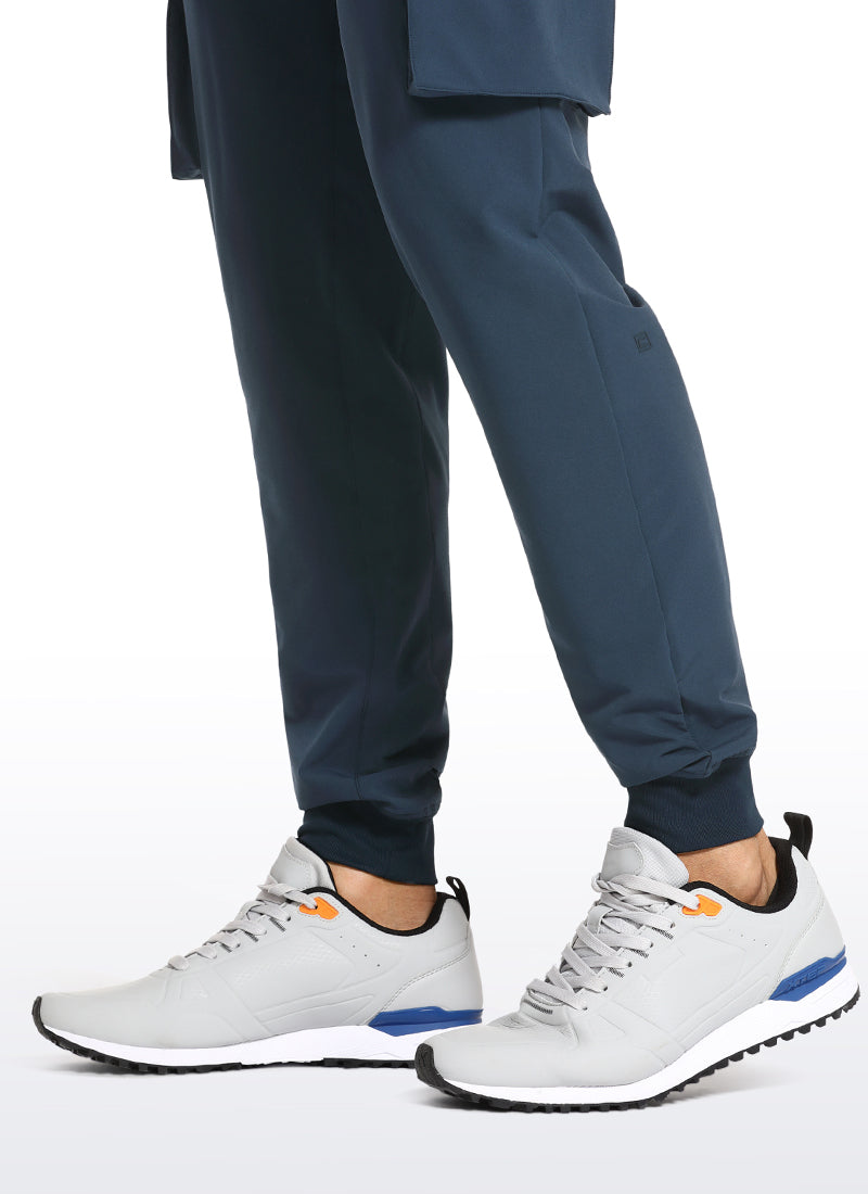CRZ YOGA Men's Hiking Relaxed Fit Lightweight Cargo Joggers 30'' True Navy