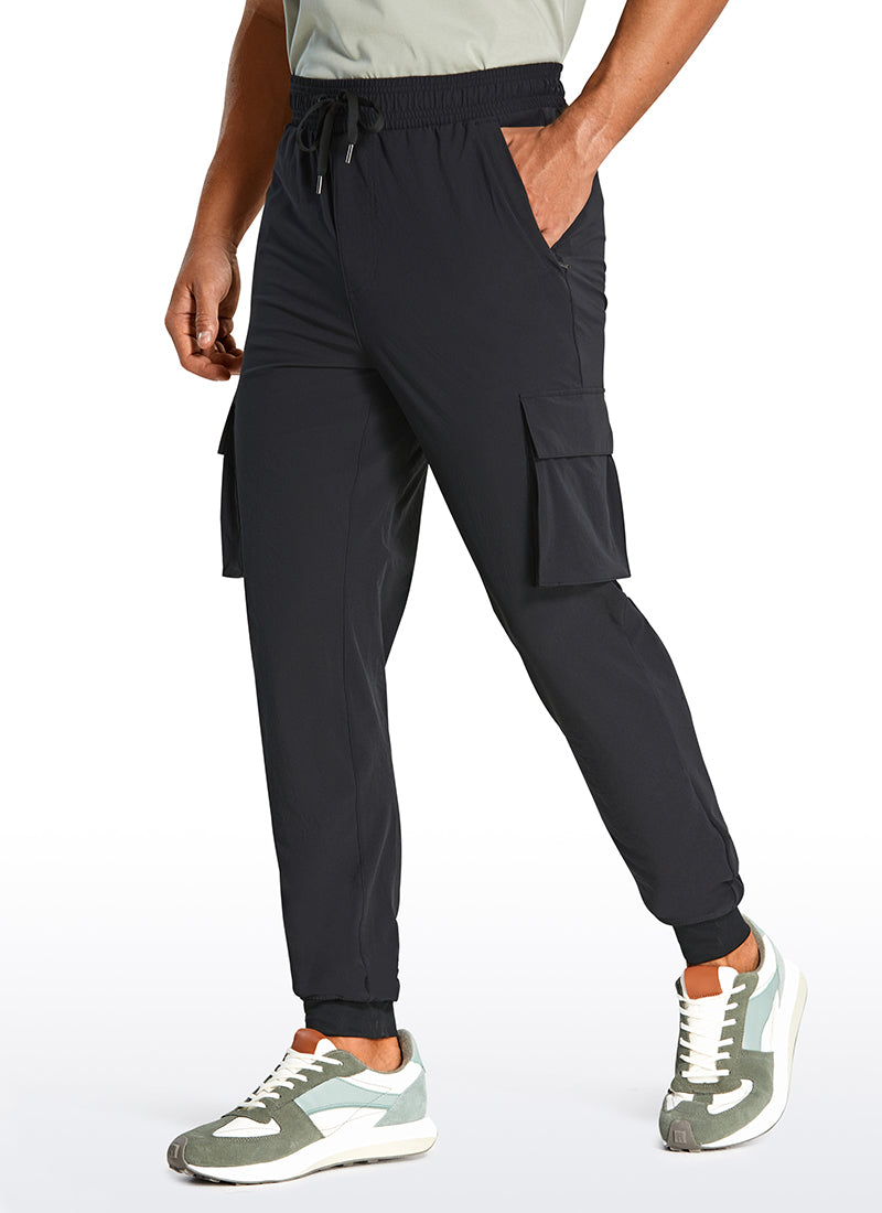 CRZ YOGA Men's Hiking Slim Fit Lightweight Cargo Joggers 30