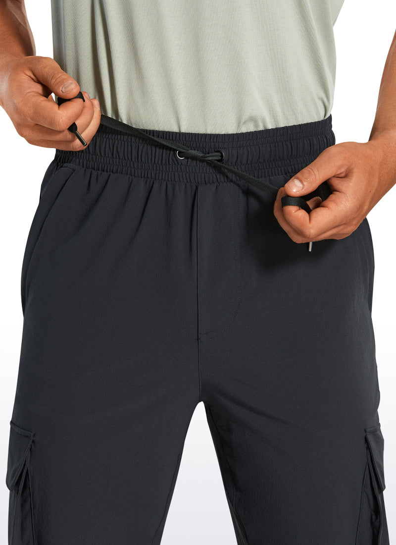 CRZ YOGA Men's Hiking Slim Fit Lightweight Cargo Joggers 30