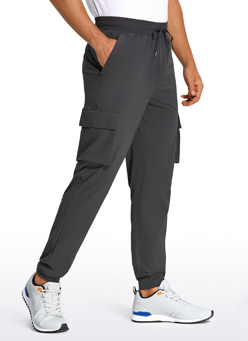 CRZ YOGA Men's Hiking Slim Fit Lightweight Cargo Joggers 30