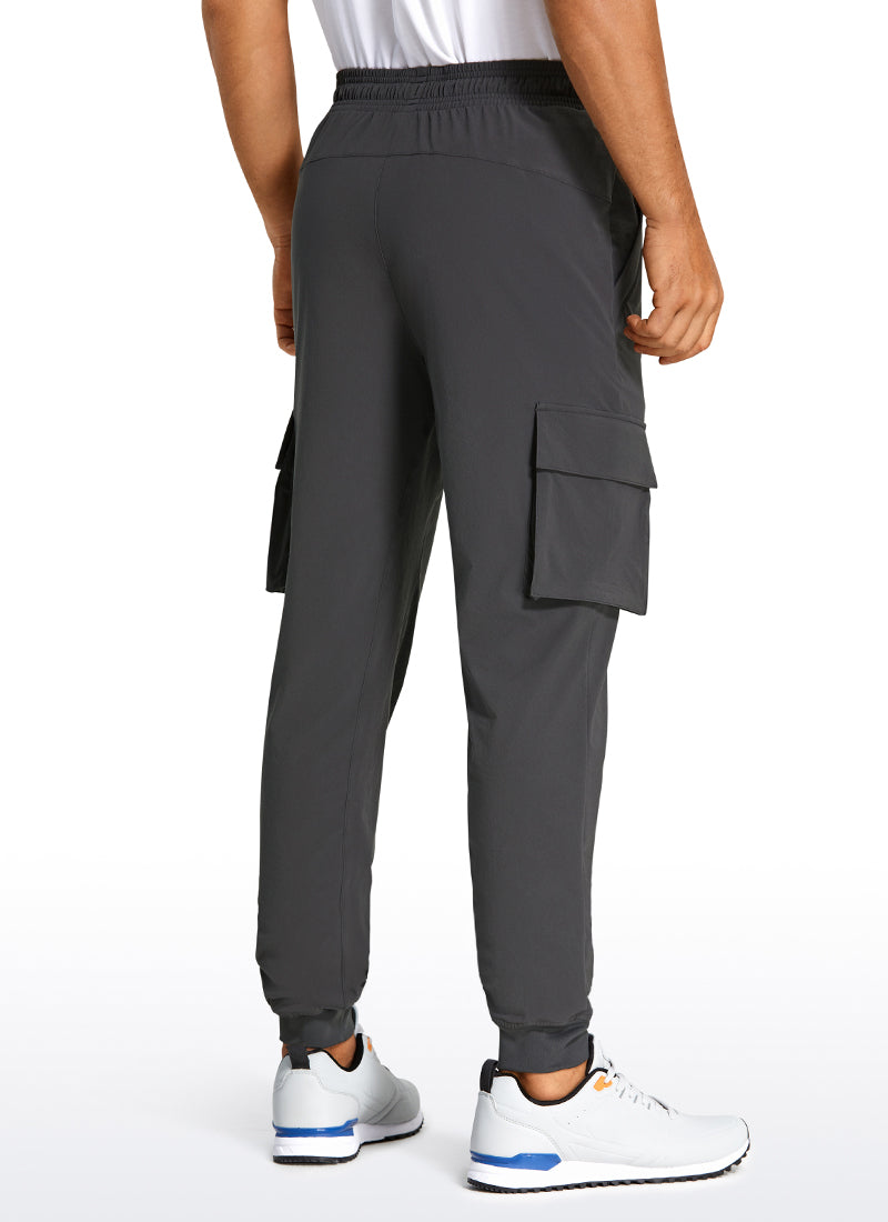 CRZ YOGA Men's Hiking Slim Fit Lightweight Cargo Joggers 30