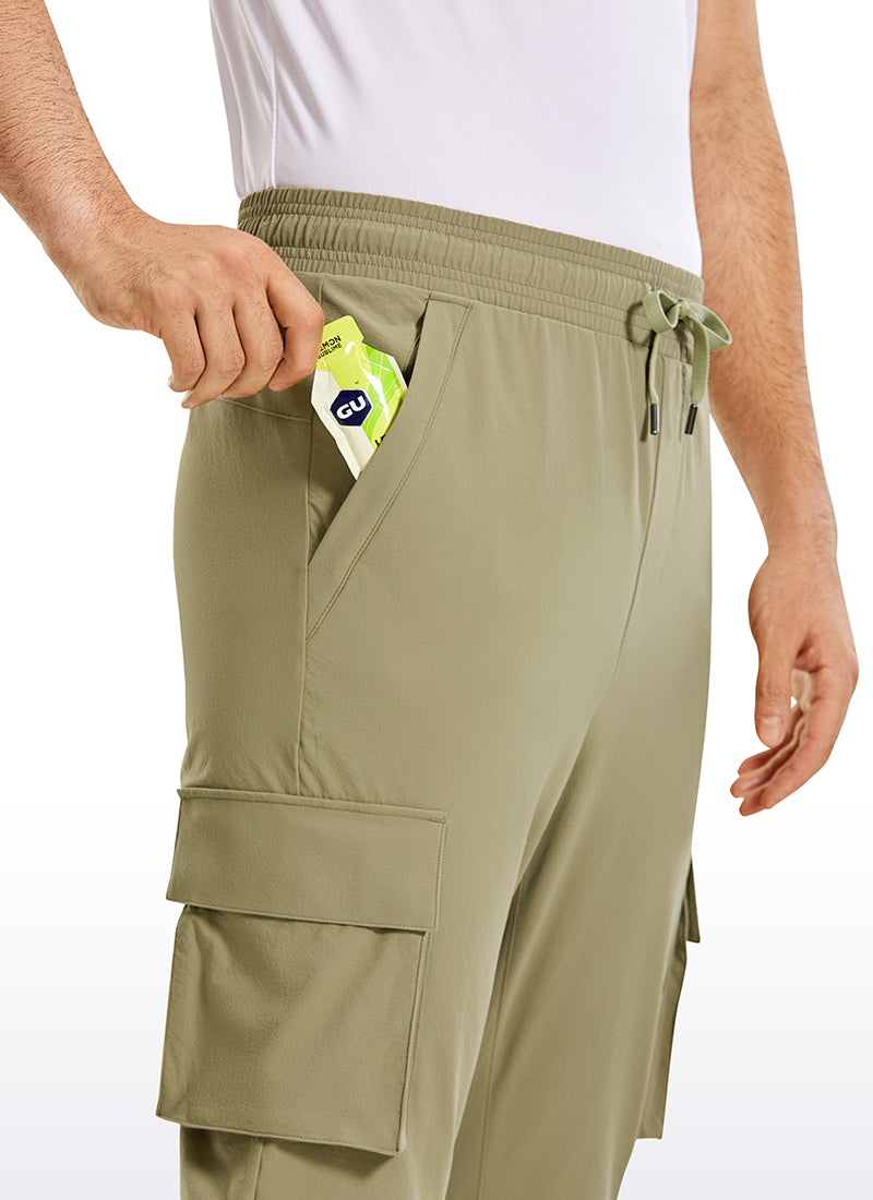 CRZ YOGA Men's Hiking Slim Fit Lightweight Cargo Joggers 30