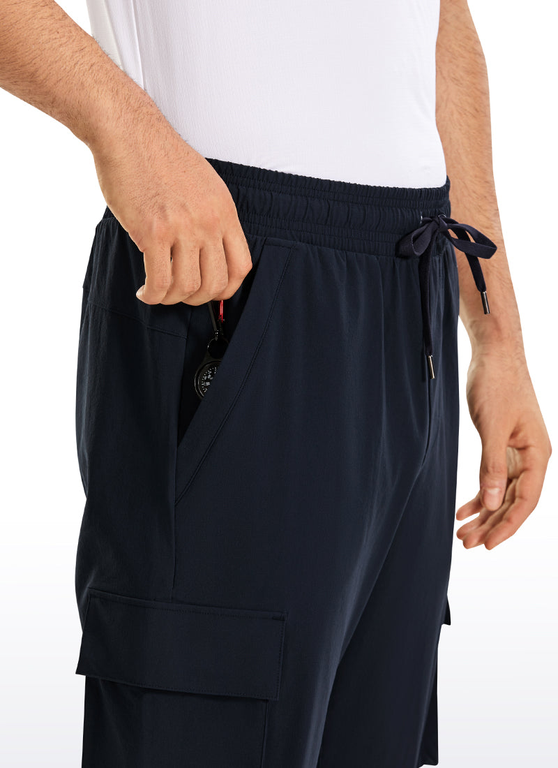 CRZ YOGA Men's Hiking Slim Fit Lightweight Cargo Joggers 30