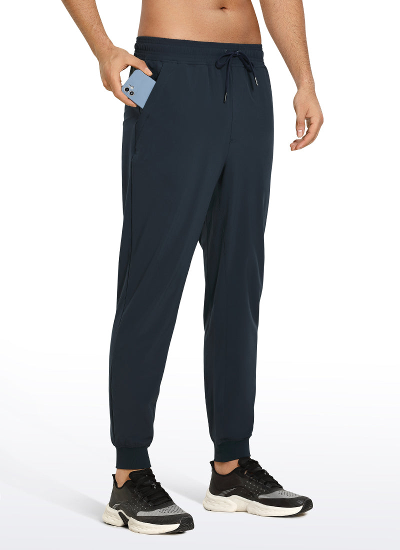 CRZ YOGA Men's Train Classic Fit Lightweight Quick Dry Joggers 29'' Ink Blue