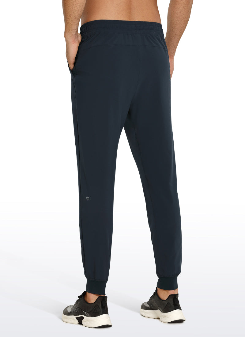 CRZ YOGA Men's Train Classic Fit Lightweight Quick Dry Joggers 29'' Ink Blue