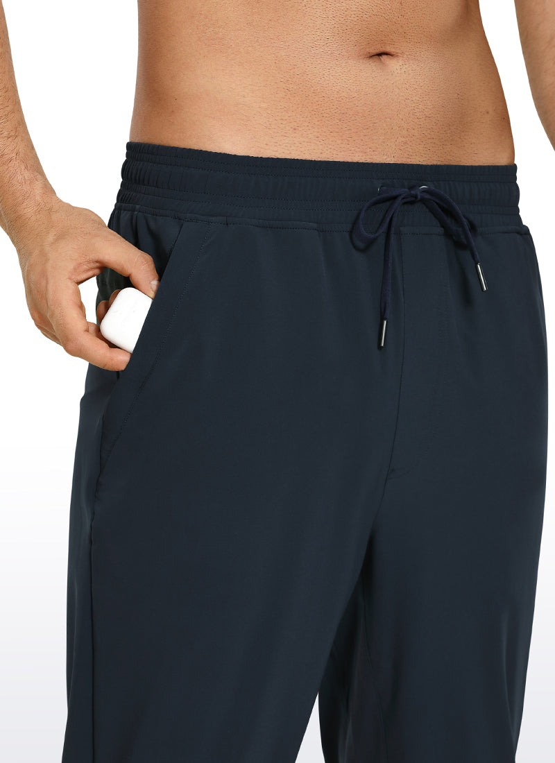 CRZ YOGA Men's Train Classic Fit Lightweight Quick Dry Joggers 29'' Ink Blue