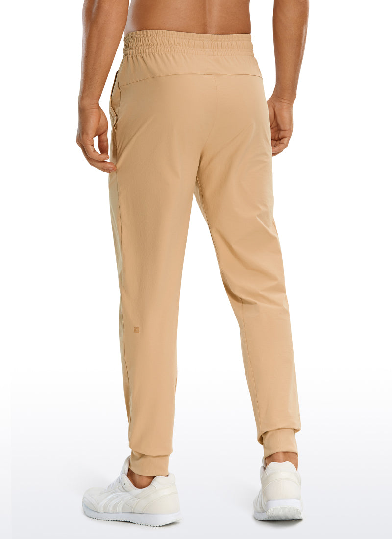 CRZ YOGA Men's Causul Relaxed Fit Lightweight Joggers Zip Pockets 29'' Gully
