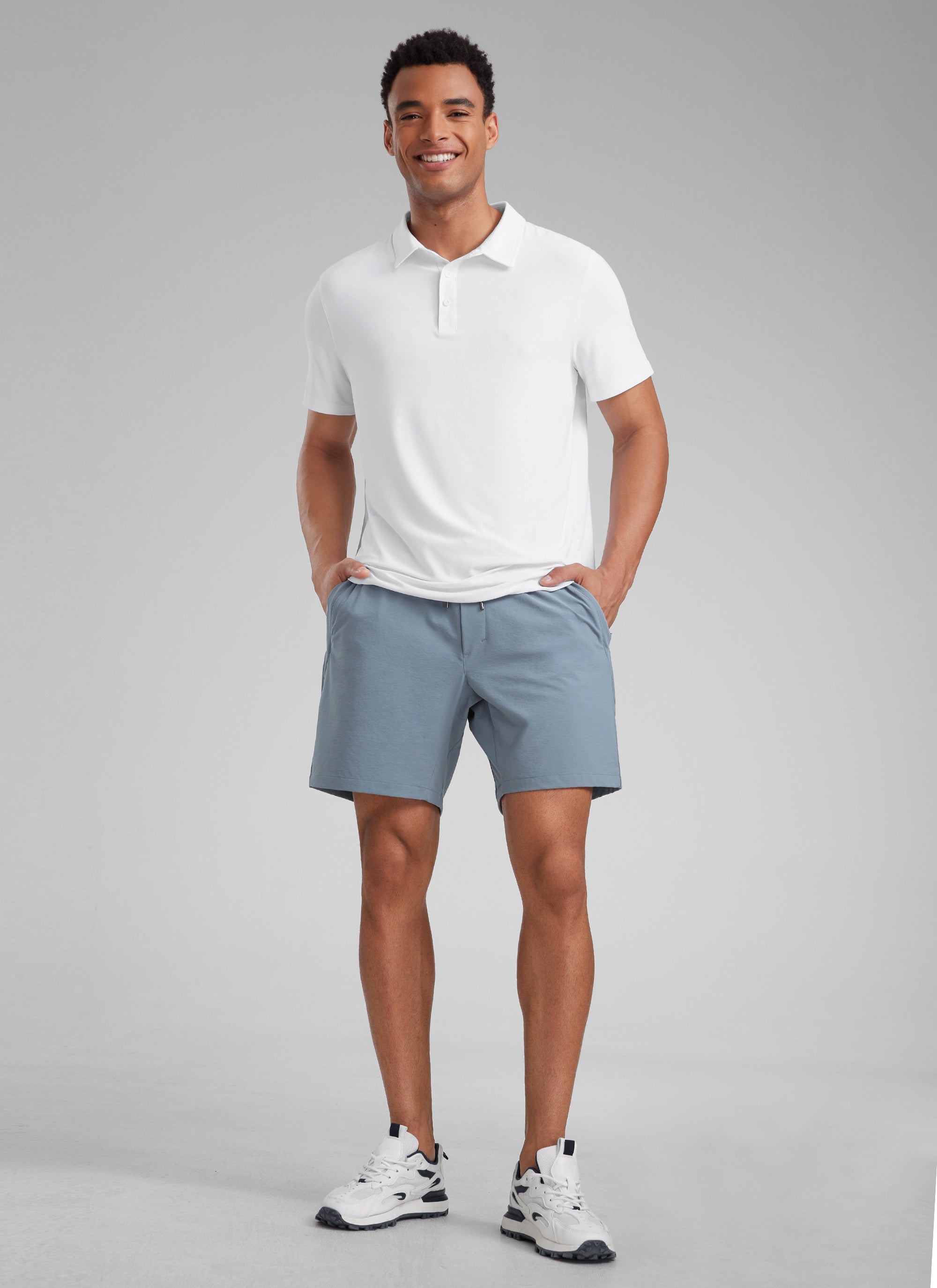 CRZ YOGA Men‘s Workout Water Resistant Short 7