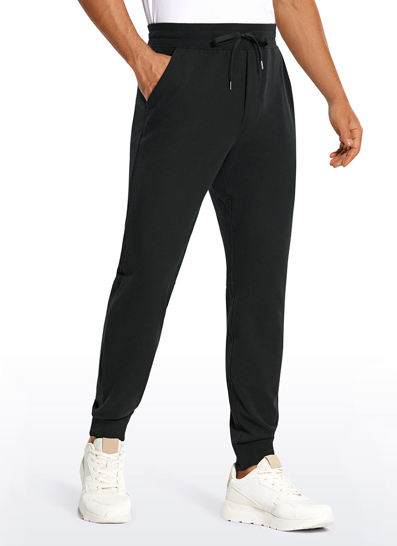 CRZ YOGA Men's Lounge Workout  Amenity Jogger Sweatpants Pockets 29'' Black
