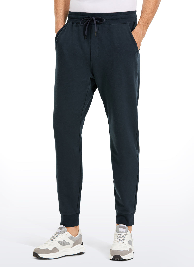CRZ YOGA Men's Lounge Workout  Amenity Jogger Sweatpants Pockets 29'' True Navy