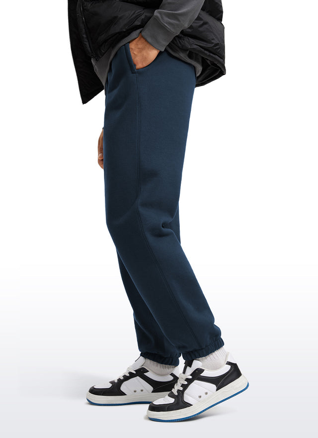 Cotton Fleece Sweatpants with Pockets 32''