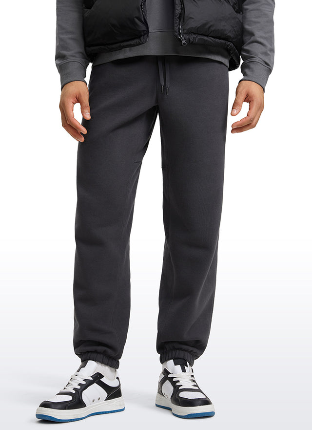 Cotton Fleece Sweatpants with Pockets 32''