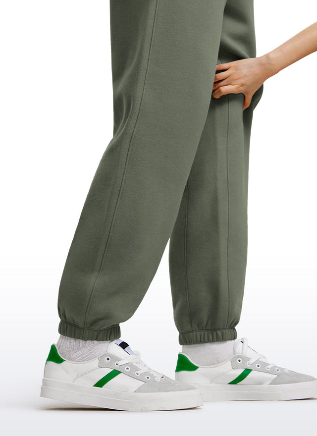 Cotton Fleece Sweatpants with Pockets 32''