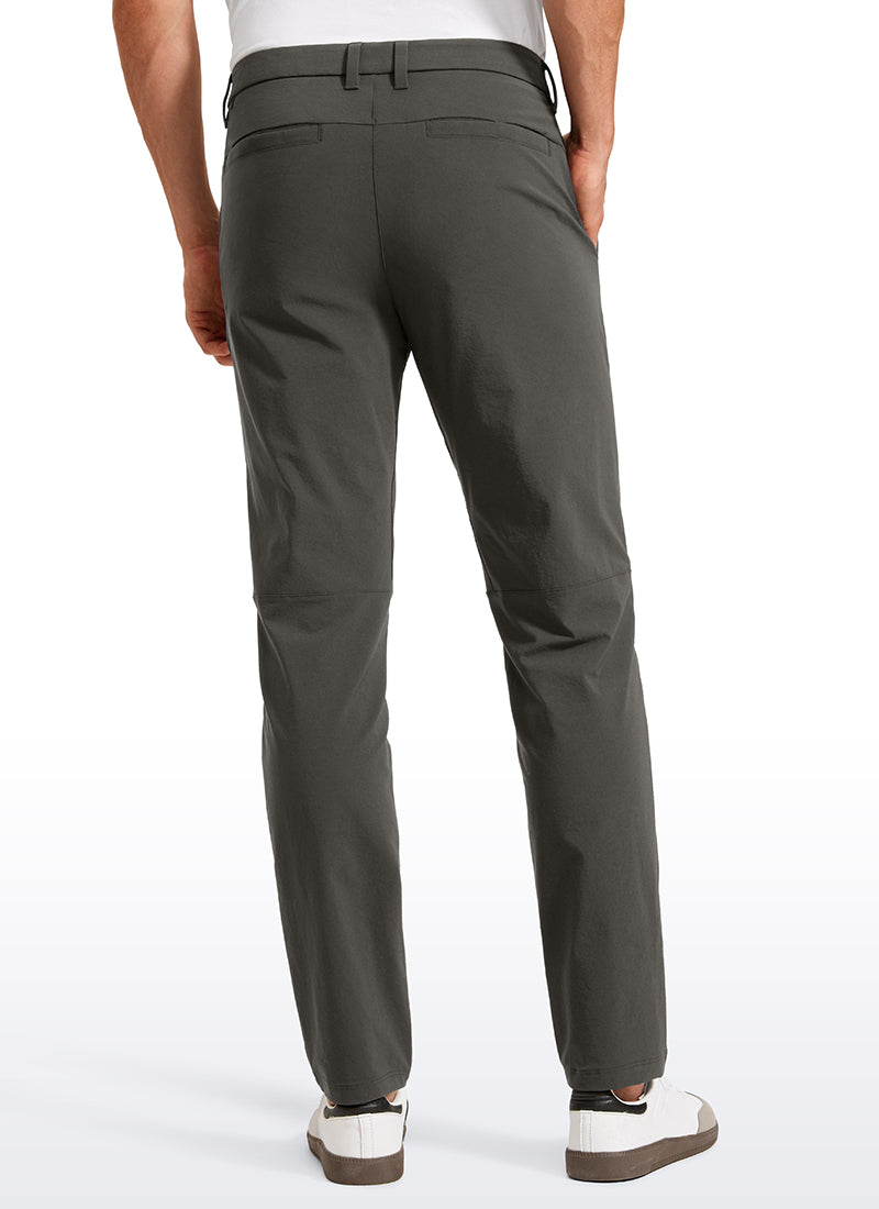 CRZ YOGA Men's  Lightweight Classic Fit Golf Pants Pockets 32'' Arbor Olive