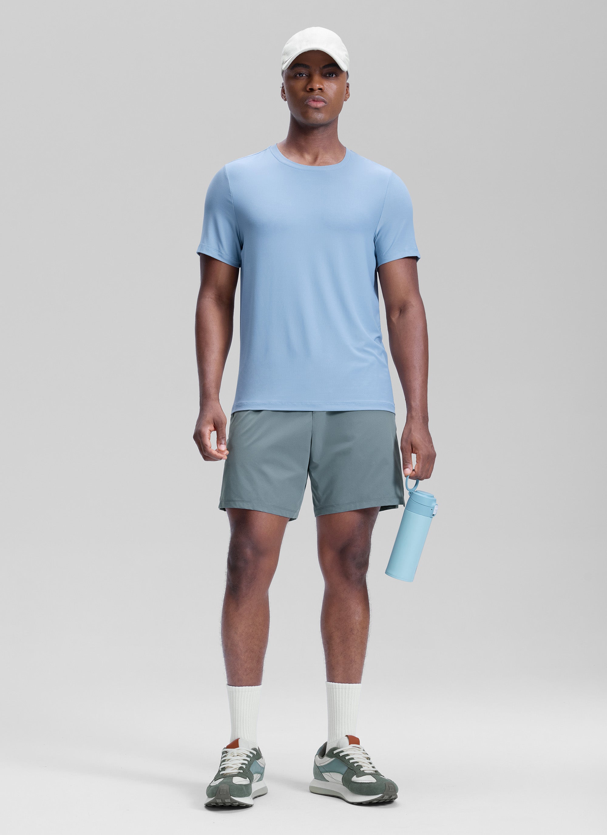 CRZ YOGA Men's Motion Workout Classic FIt Quick Dry Pocket Shorts  7