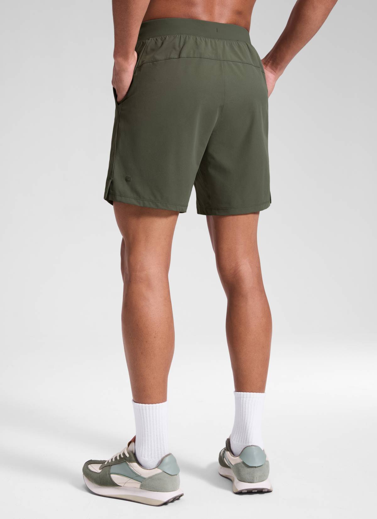 CRZ YOGA Men's Motion Workout Classic FIt Quick Dry Pocket Shorts  7