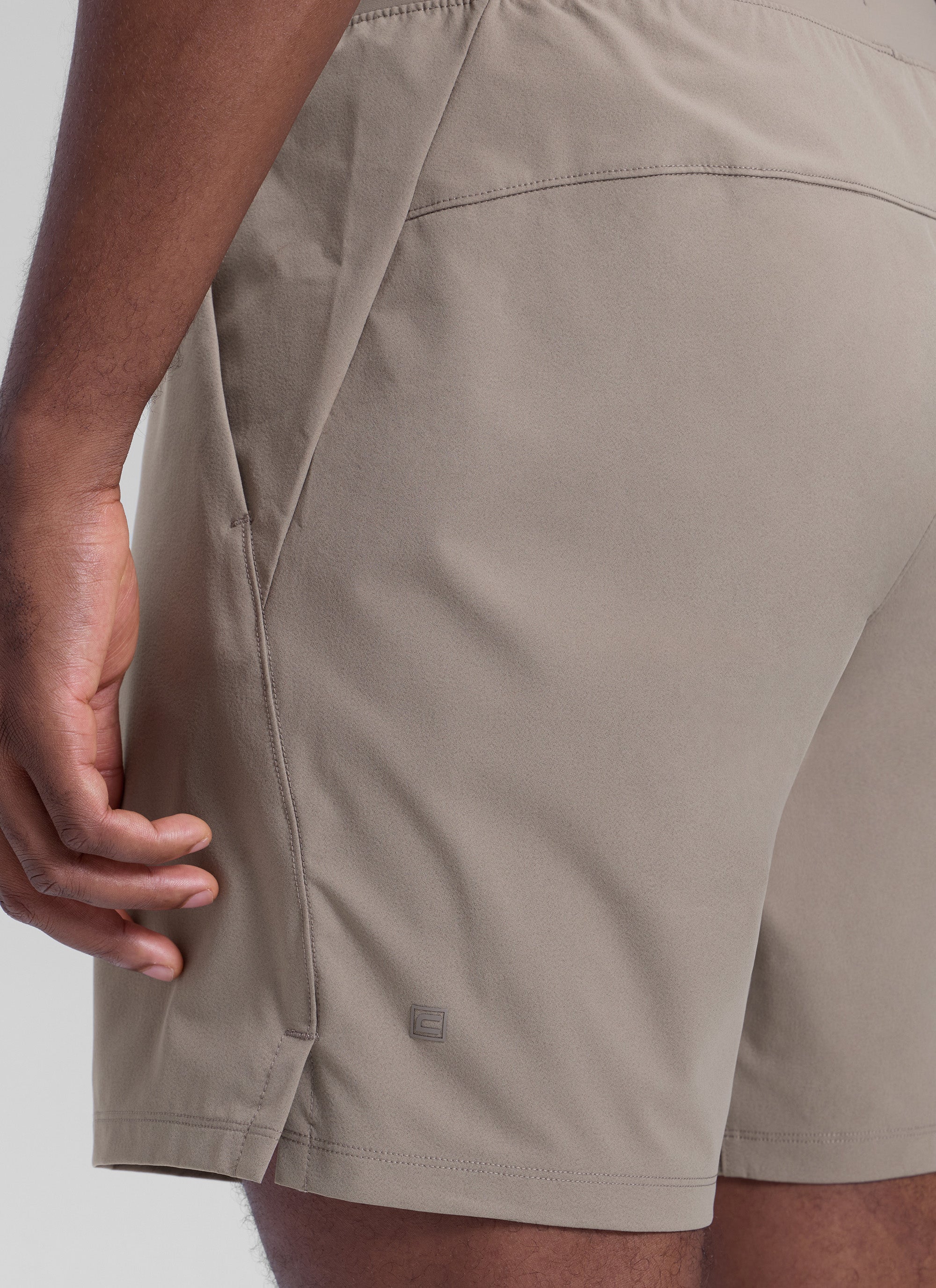CRZ YOGA Men's Motion Workout Classic FIt Quick Dry Pocket Shorts  7