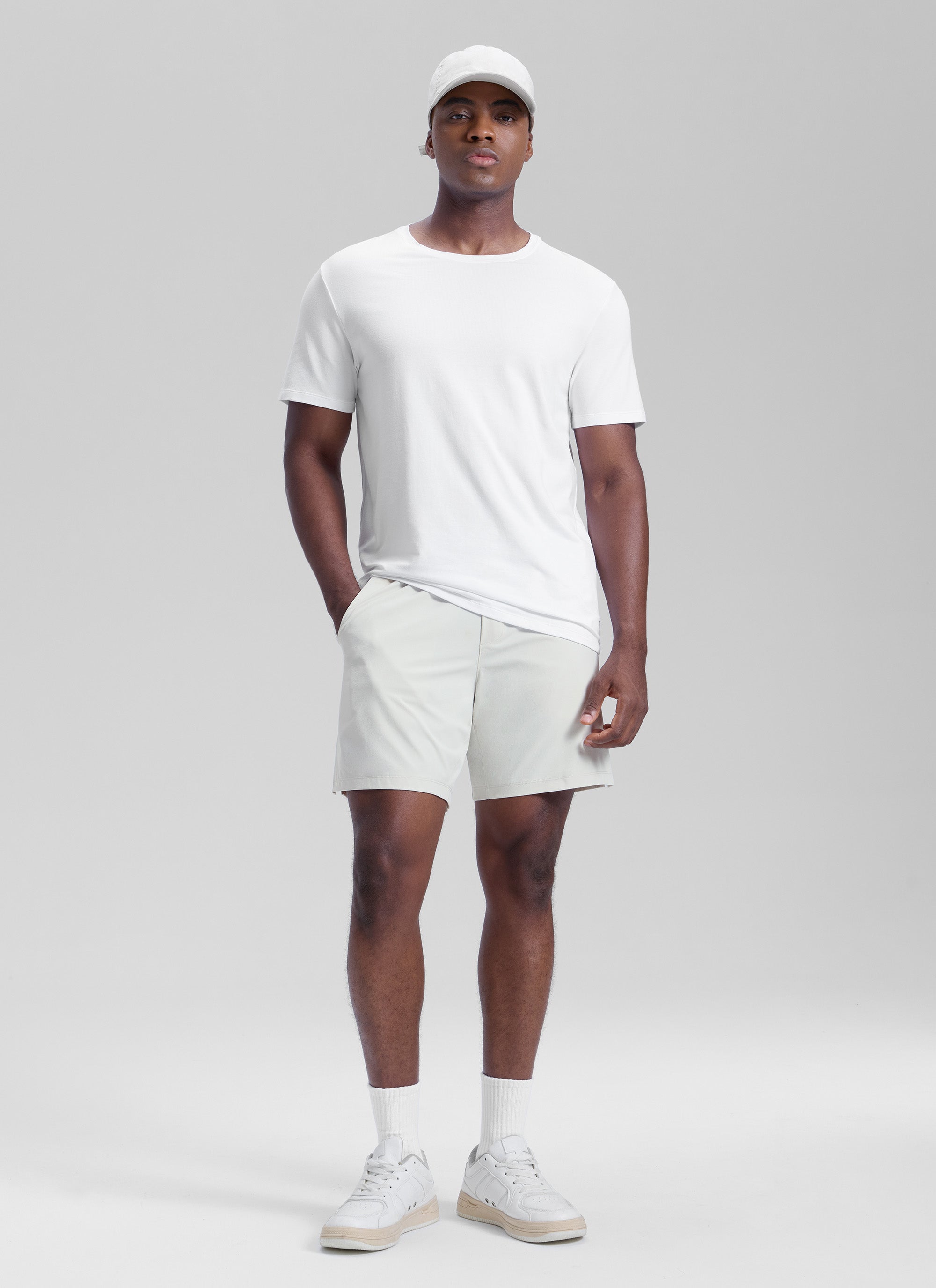 CRZ YOGA Men's Motion Workout Classic FIt Quick Dry Pocket Shorts  7