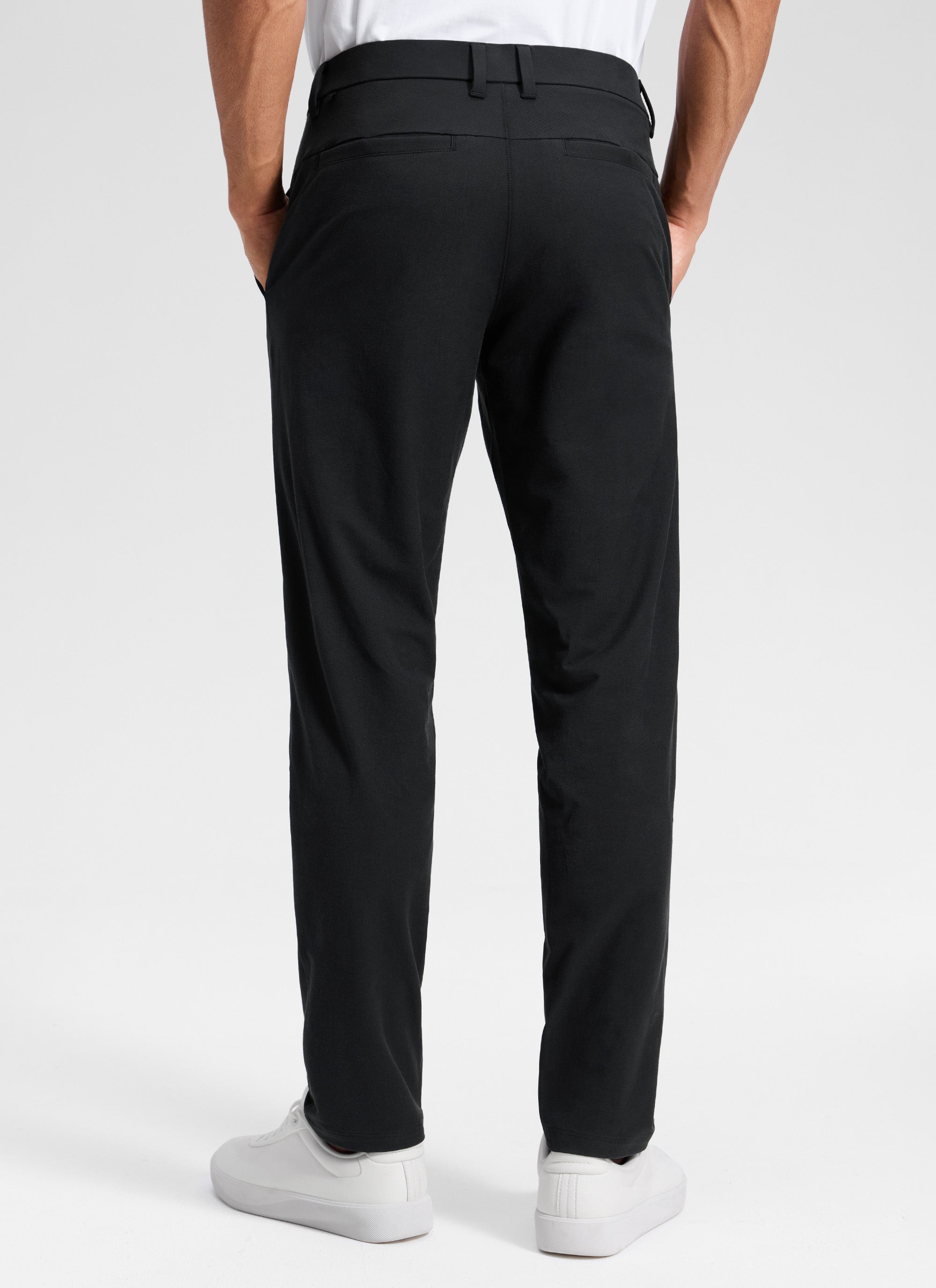 CRZ YOGA Man's Stretch Cotton Golf Mid Rise Pocket Chino Pant 30