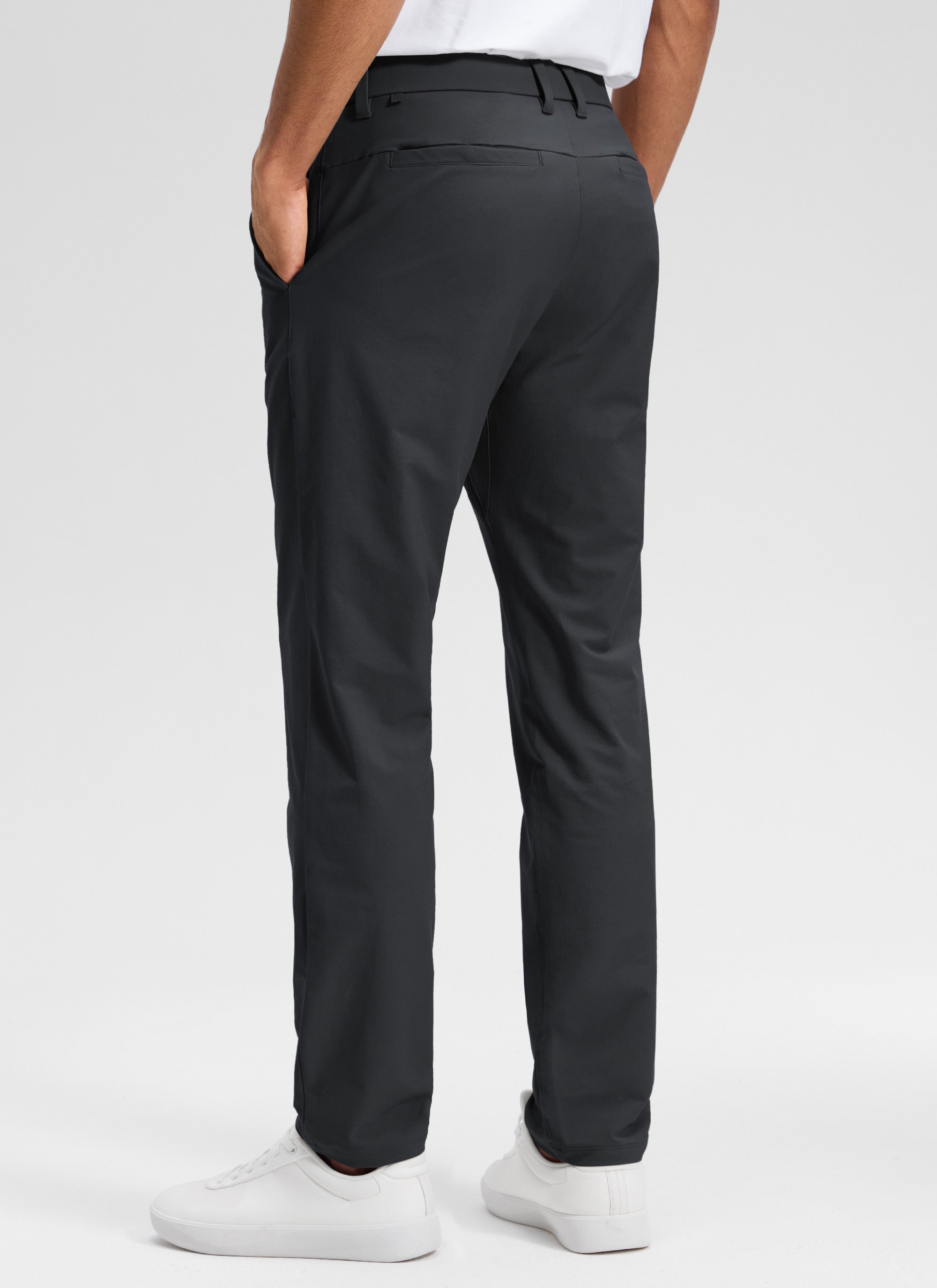 CRZ YOGA Man's Stretch Cotton Golf Mid Rise Pocket Chino Pant 30