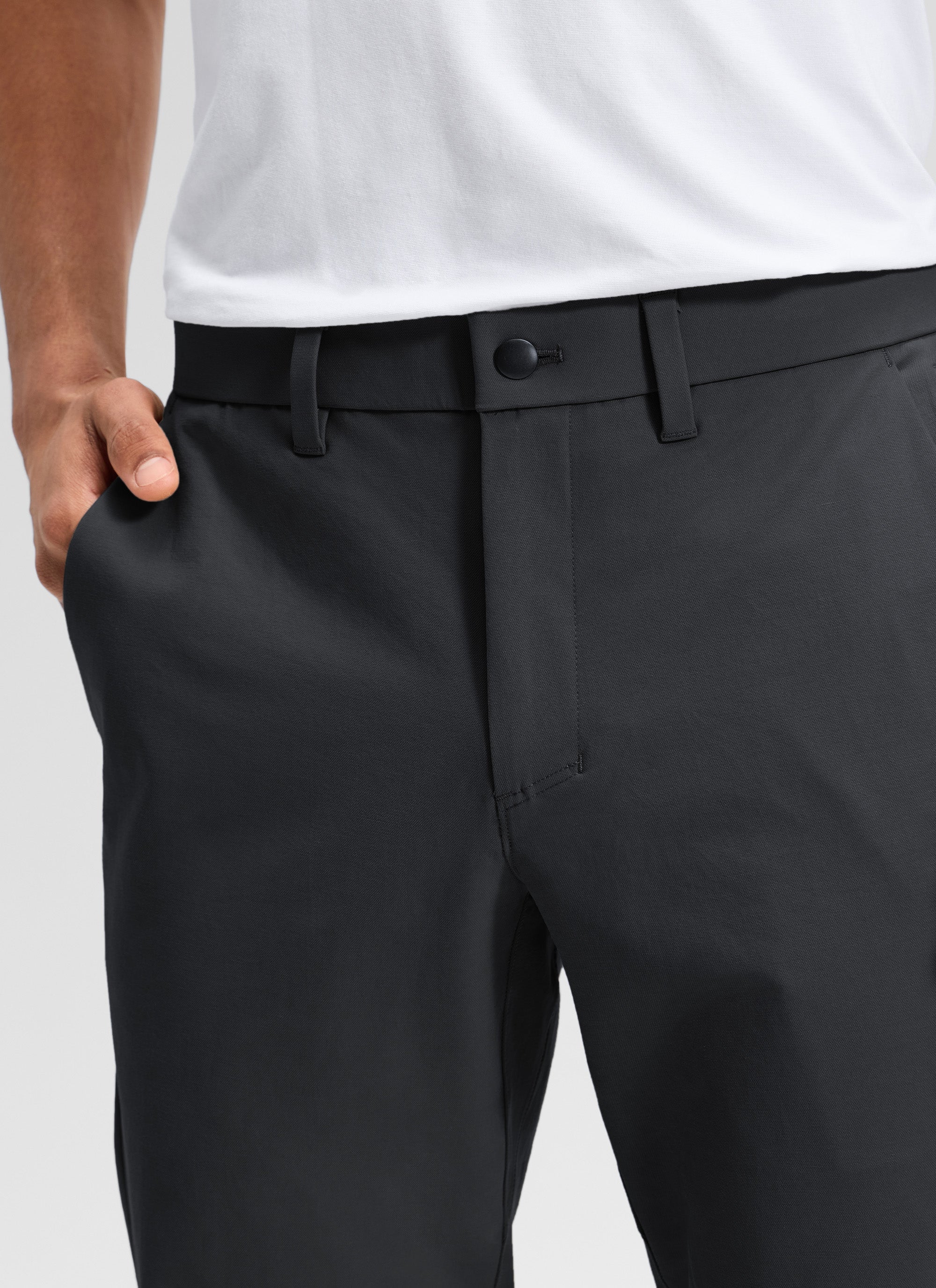 CRZ YOGA Man's Stretch Cotton Golf Mid Rise Pocket Chino Pant 30