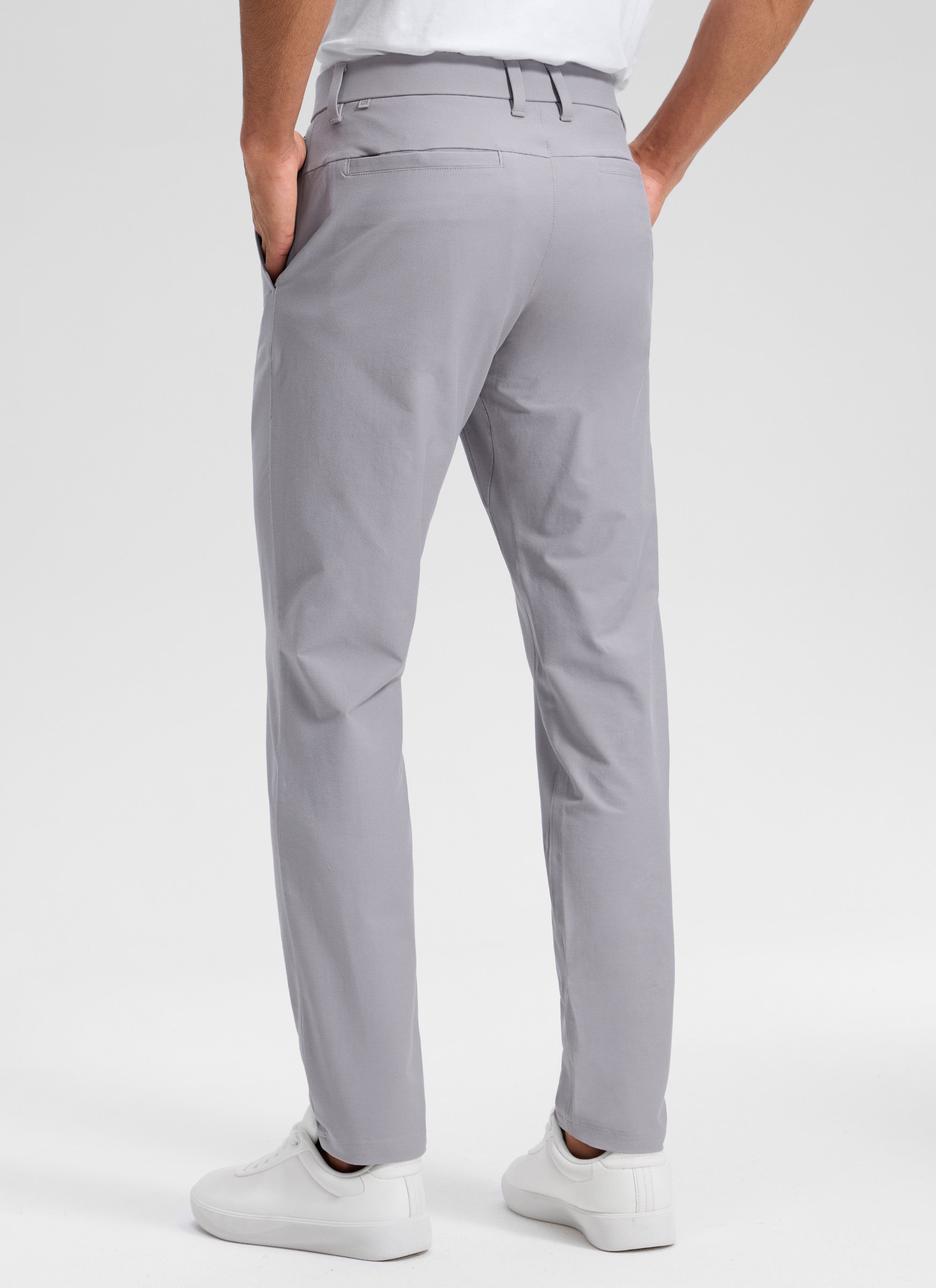 CRZ YOGA Man's Stretch Cotton Golf Mid Rise Pocket Chino Pant 30