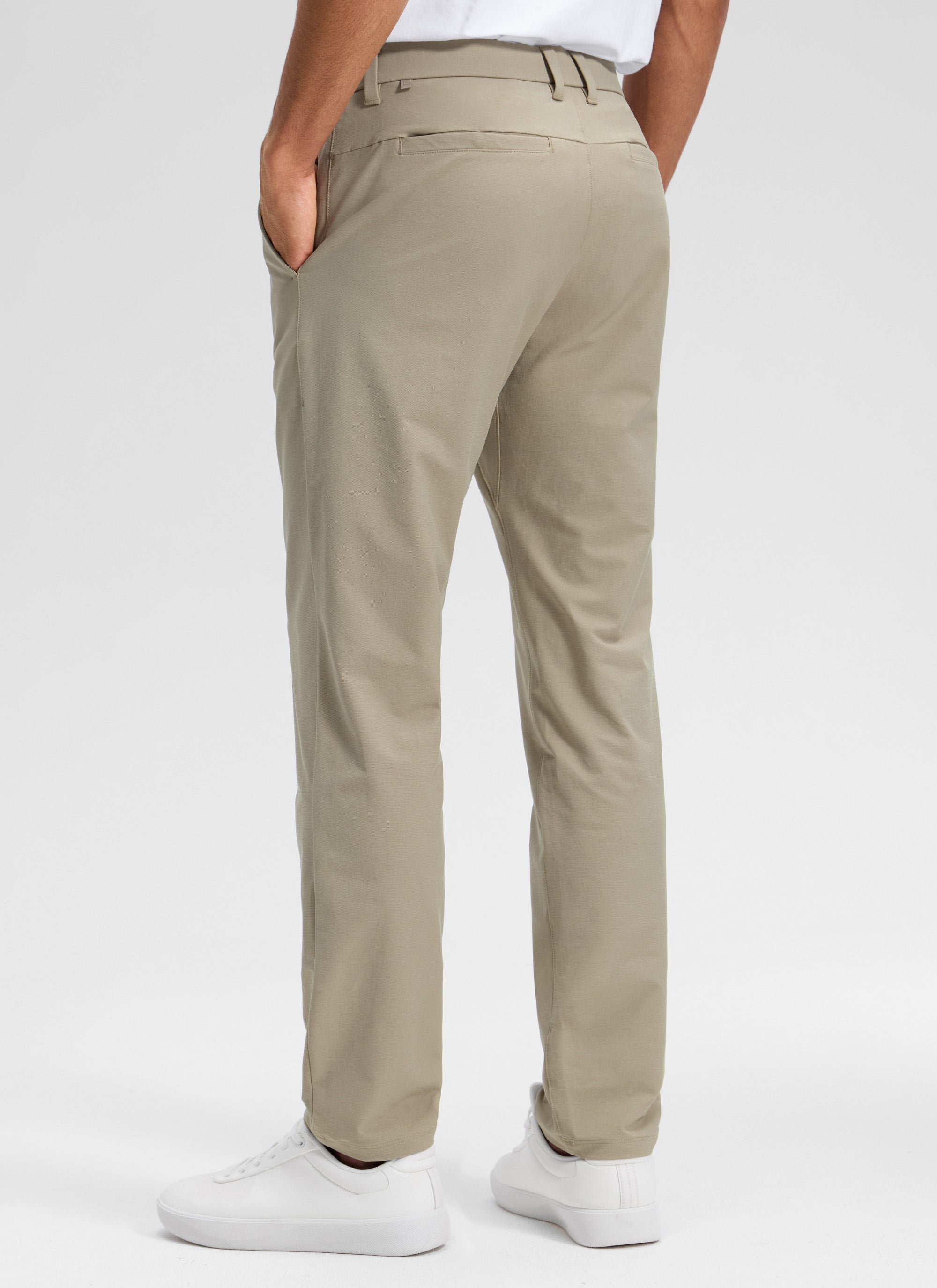 CRZ YOGA Man's Stretch Cotton Golf Mid Rise Pocket Chino Pant 30