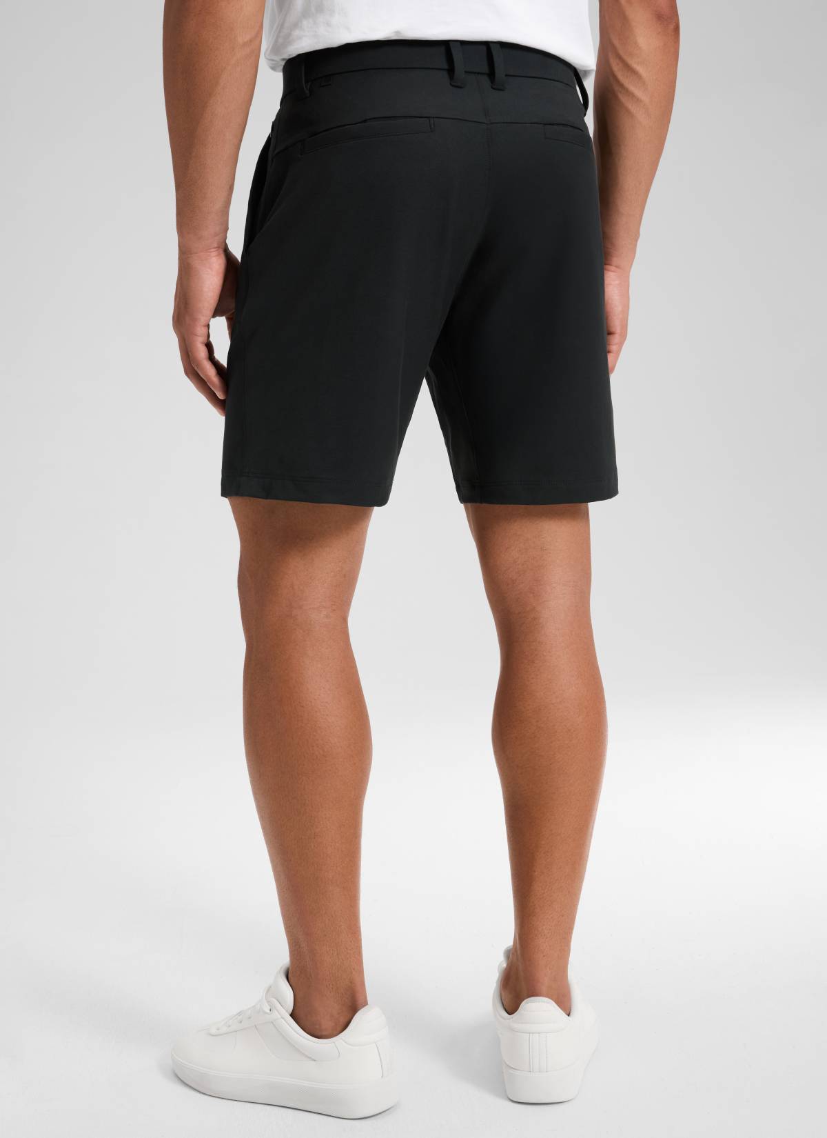 CRZ YOGA Men's Stretch Cotton Golf Mid Rise Pocket Chino Shorts 7