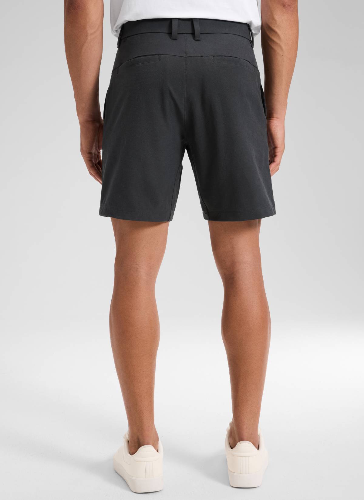 CRZ YOGA Men's Stretch Cotton Golf Mid Rise Pocket Chino Shorts 7